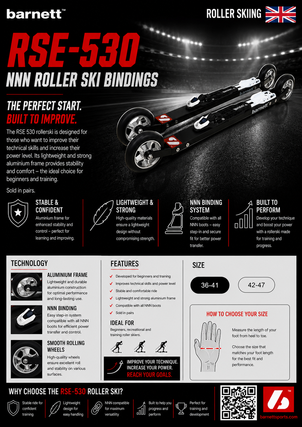 RSE-530 fixations NNN Ski roue