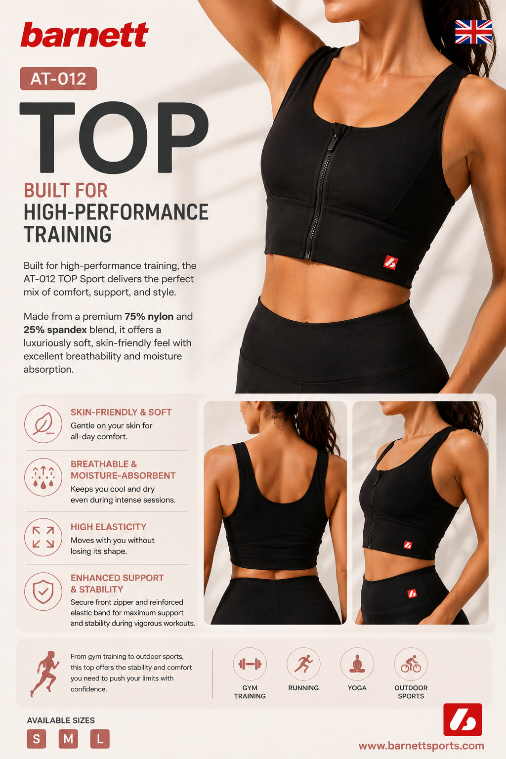 AT-012 TOP Sport Schwarz