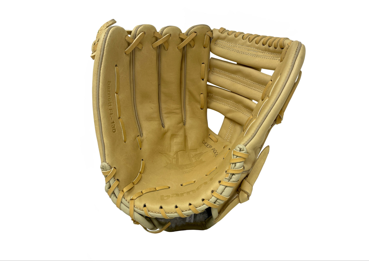 FL-130 Professioneller Baseballhandschuh, Vollnarbenleder, Outfield, Softball, 13'', Beige