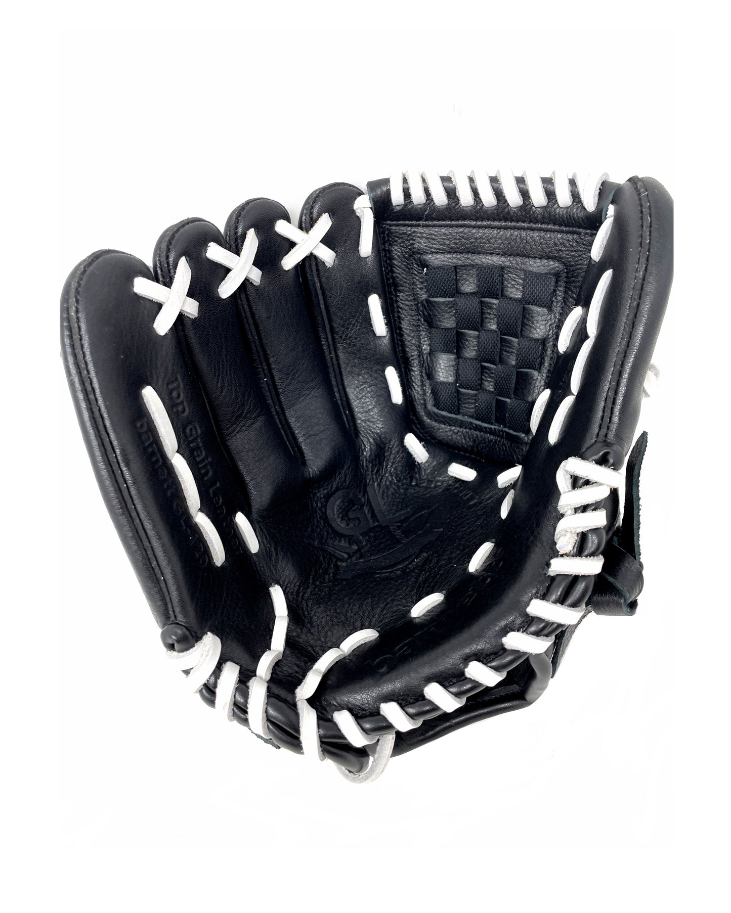 GL-120 12" Outfield-Wettkampf-Baseballhandschuh aus Leder, Schwarz