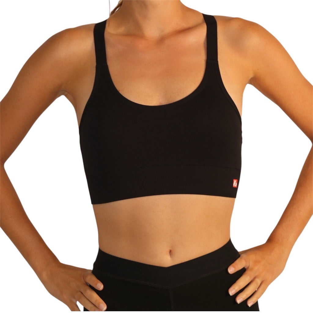 AT-011 Schwarzes Sporttop