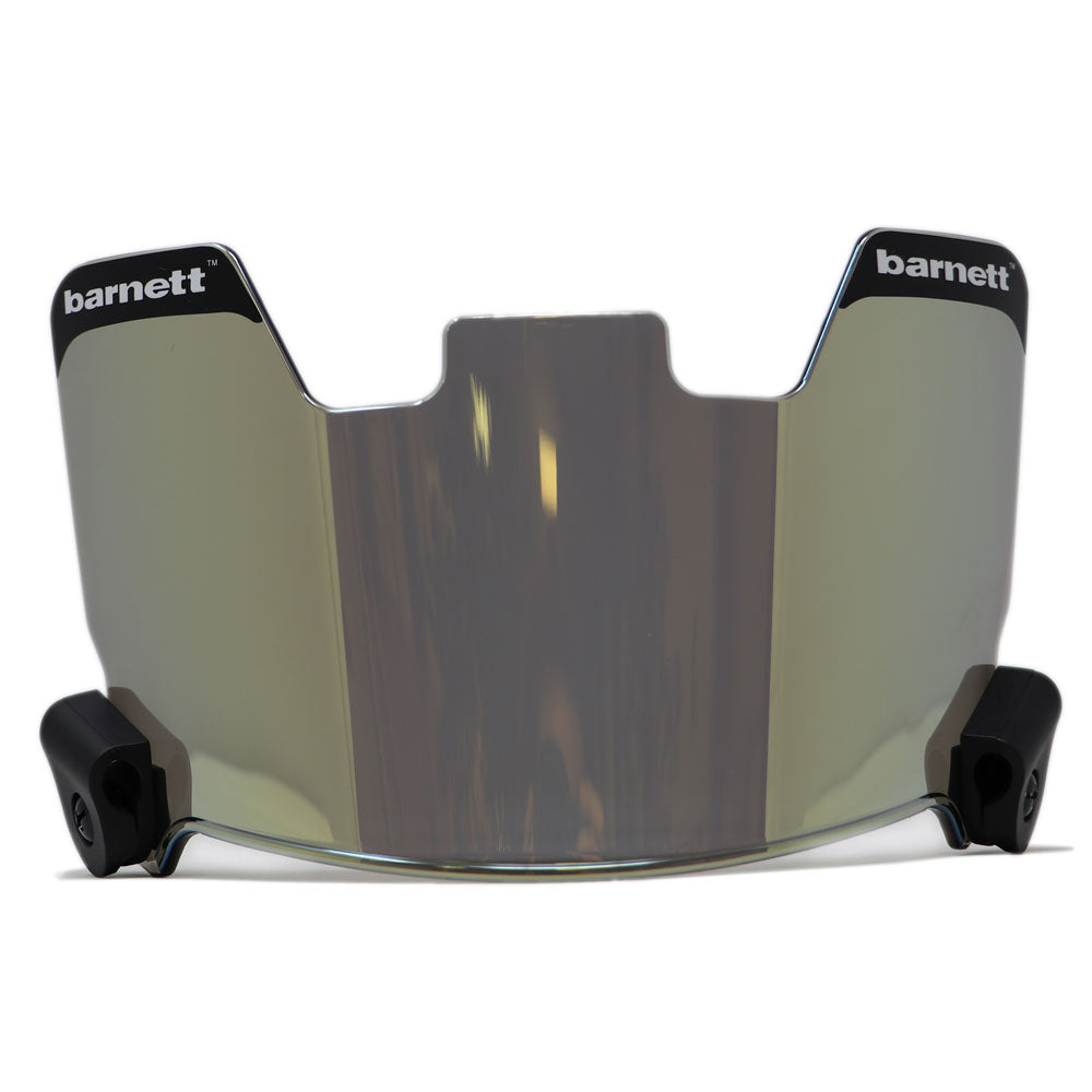 Barnett 2-teiliges Set American Football Helmvisier (Klar + Gold)