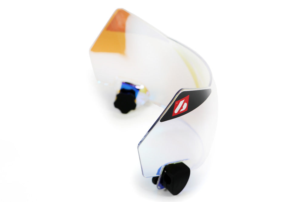 Visiera rigida REVE ER098 per casco Speed ​​Flex, Blu