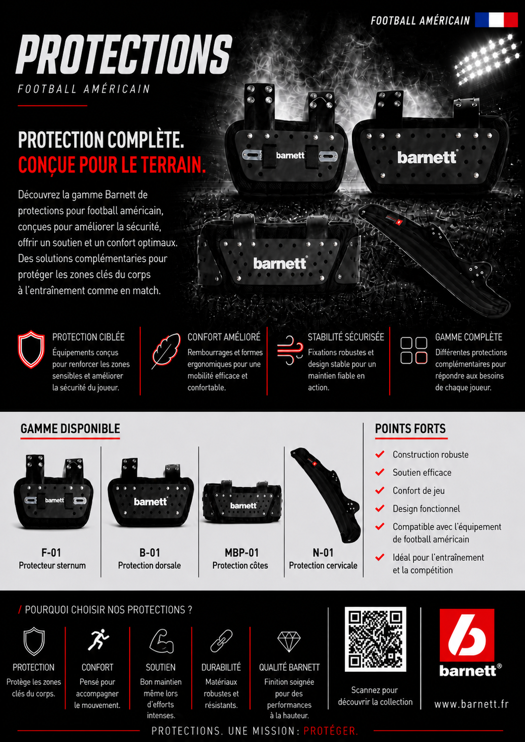 N-01 protection cou, Noir