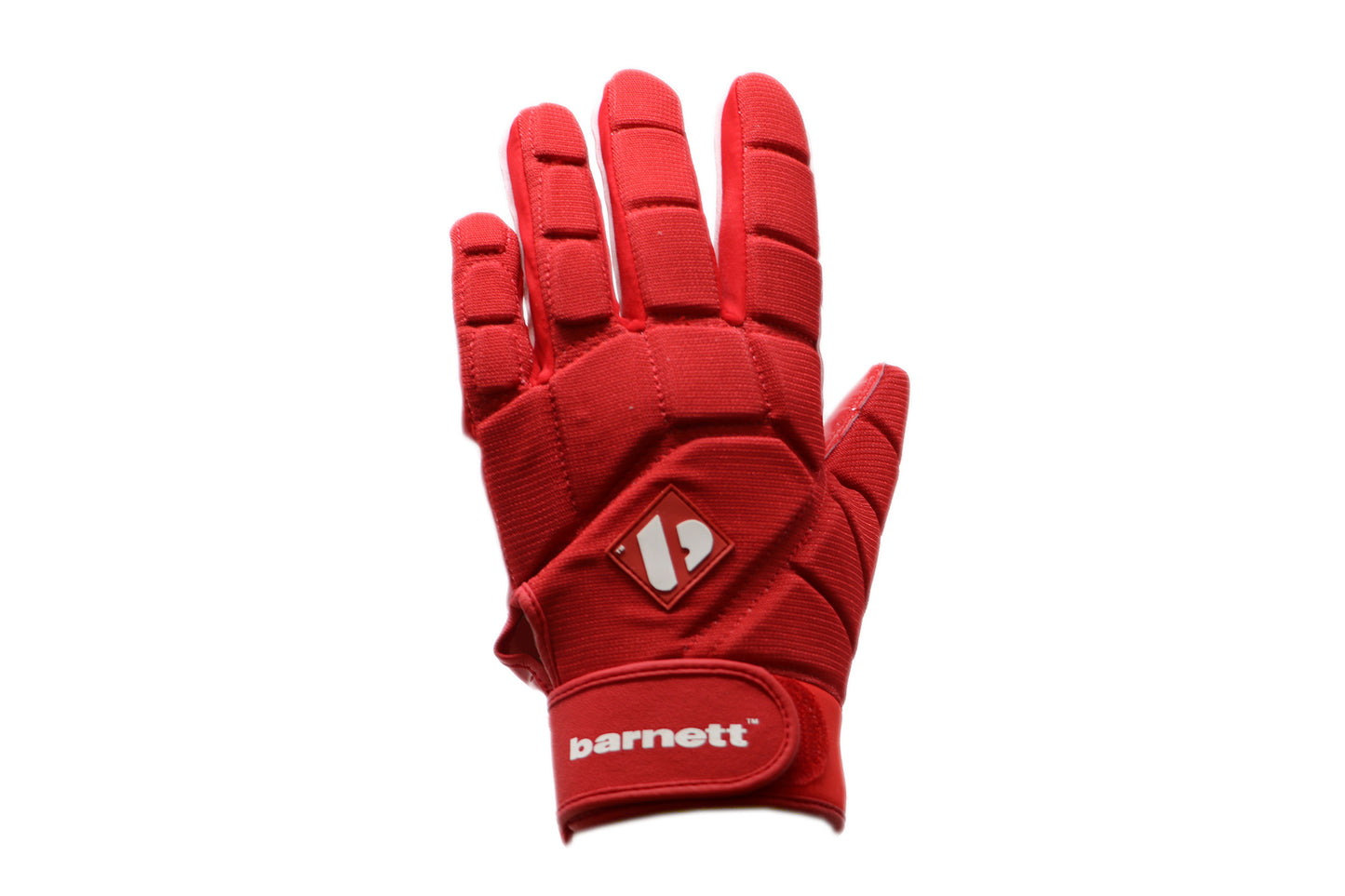 Guantes de fútbol americano FKG-03 Pro Linebacker, LB, RB, TE, color rojo