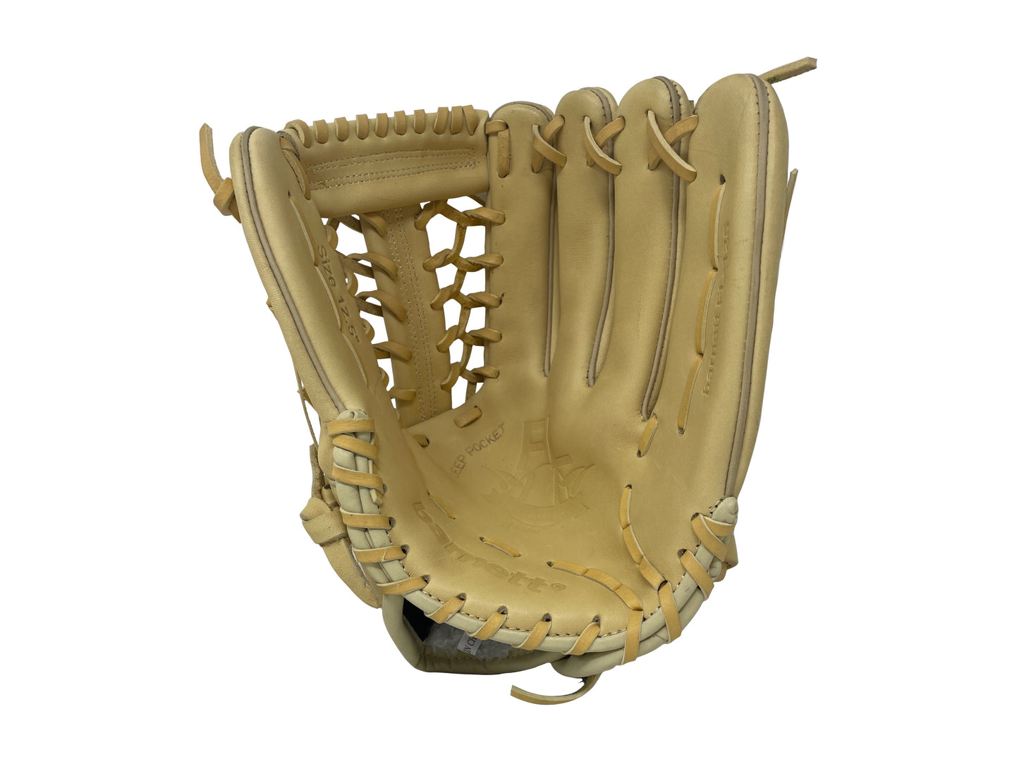FL-125 Kiváló Minőségű Bőr Baseball Kesztyű Belső/Külső Mezőny/Dobójátékosoknak, 12,5" Bézs