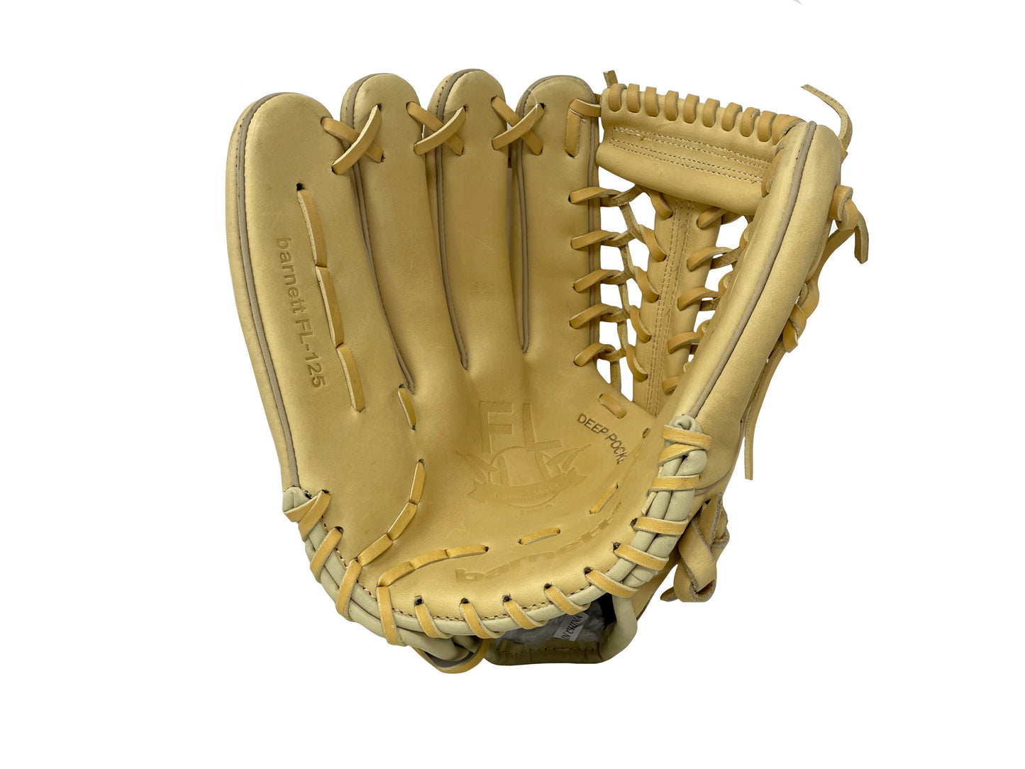 FL-125 Kiváló Minőségű Bőr Baseball Kesztyű Belső/Külső Mezőny/Dobójátékosoknak, 12,5" Bézs