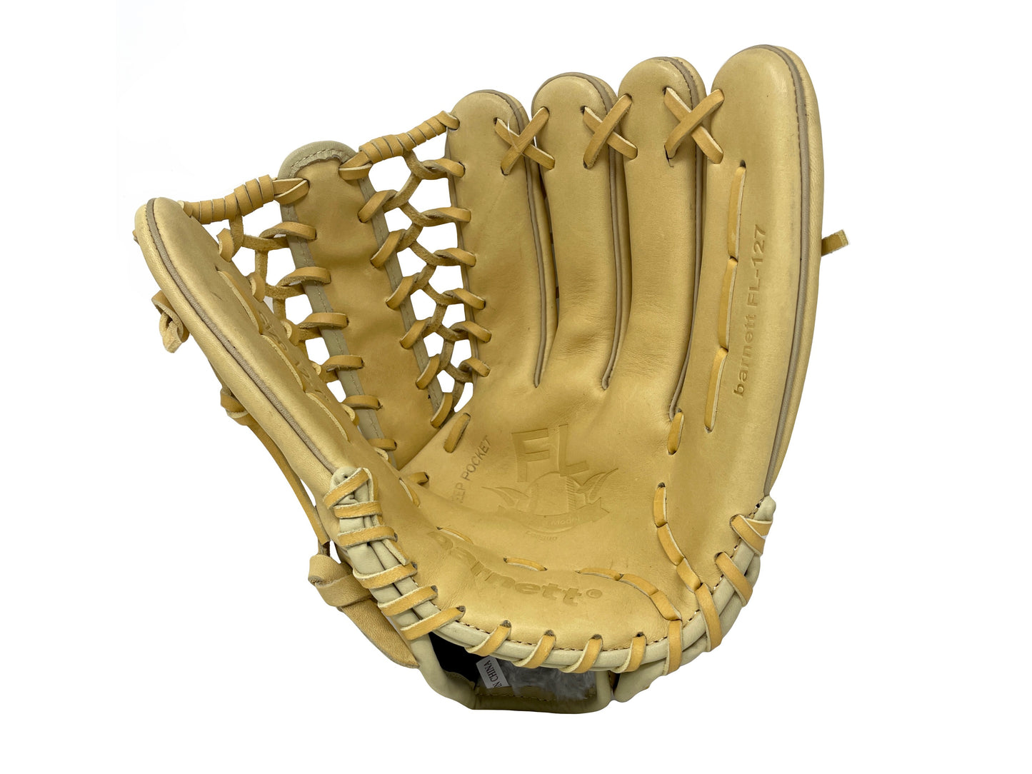 FL-127 Kiváló Minőségű Bőr Baseball Kesztyű Belső/Külső Mezőny/Dobójátékosoknak, 12.7" Bézs