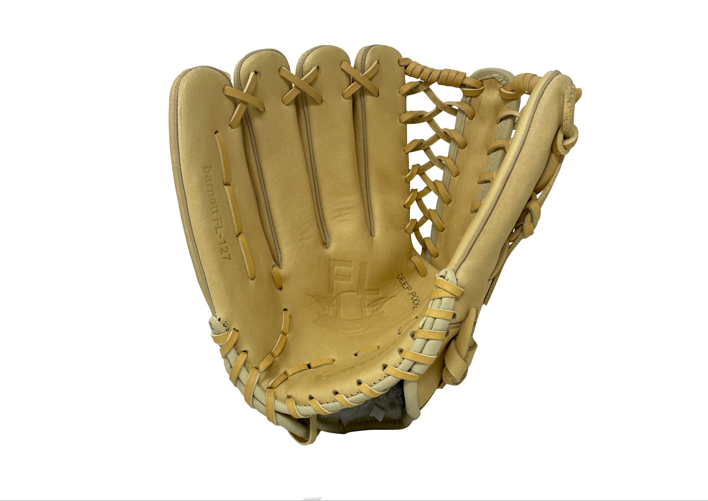 FL-127 Kiváló Minőségű Bőr Baseball Kesztyű Belső/Külső Mezőny/Dobójátékosoknak, 12.7" Bézs