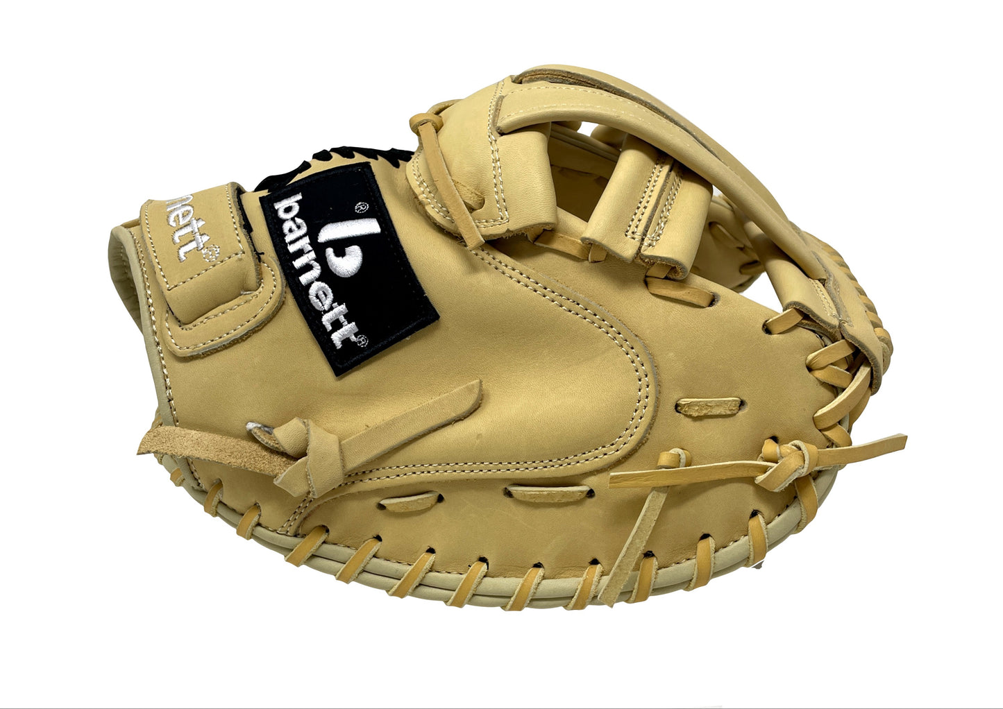 Rękawica baseballowa FL-201 wysokiej jakości skórzana dla łapacza, beżowa