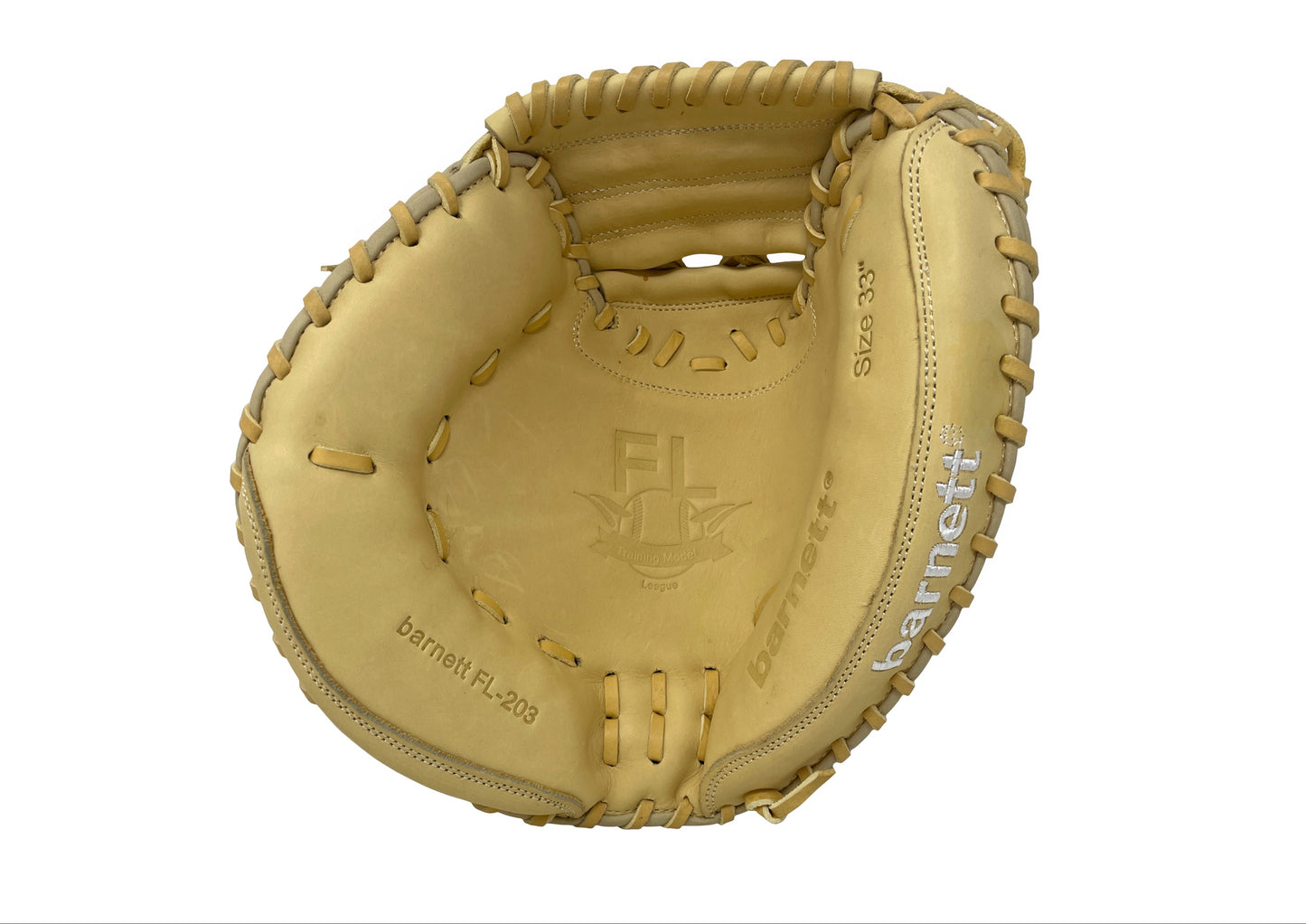 FL-203 Softballhandschuh aus hochwertigem Leder Catcher, beige