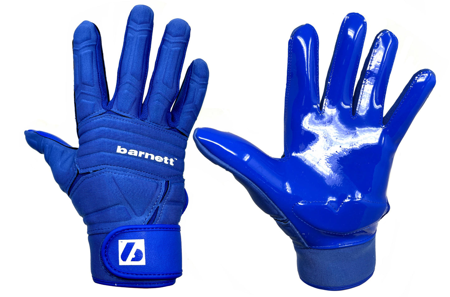 Guanti da football americano FLG-03 Linemen Pro, OL, DL, blu