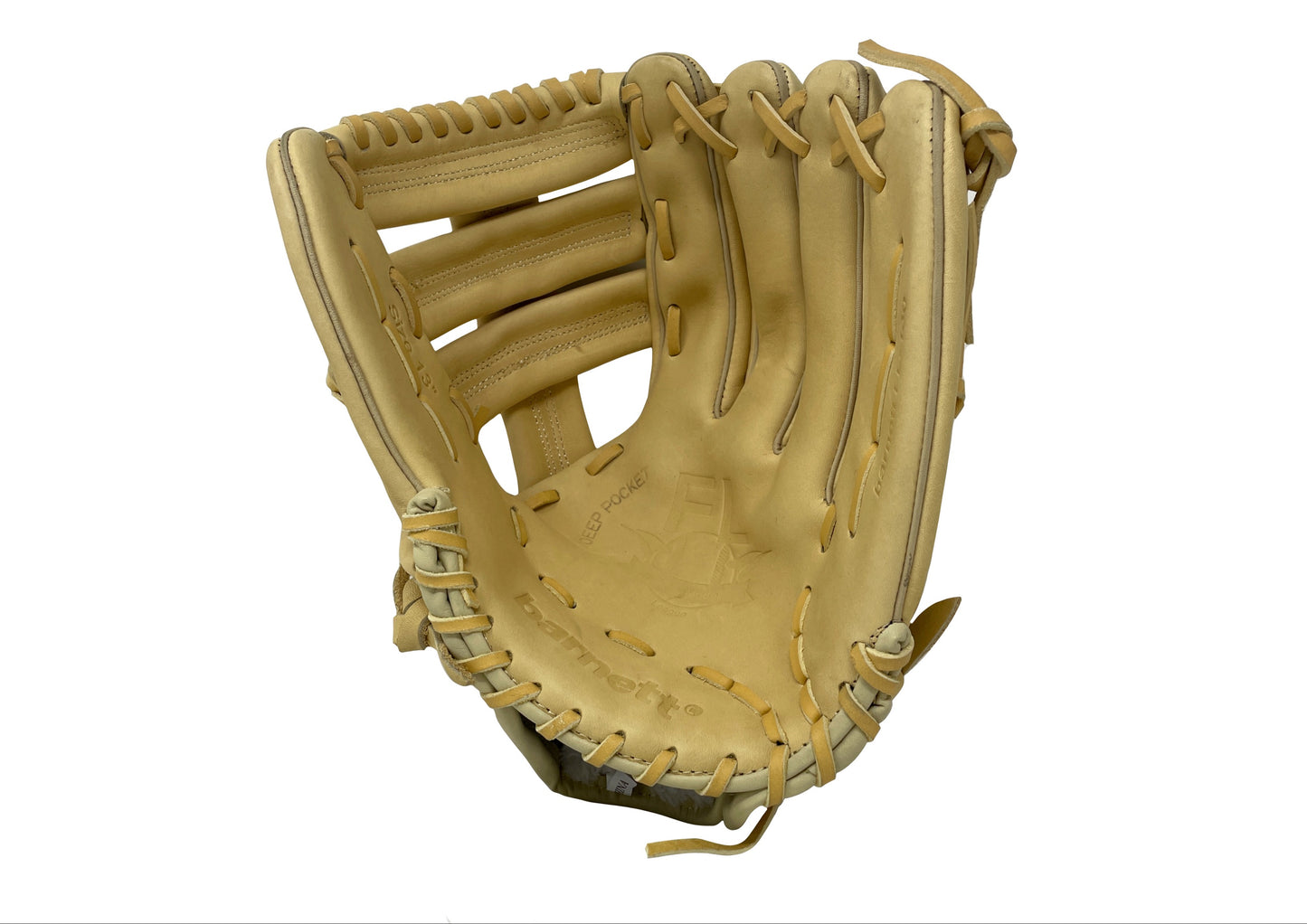 FL-130 Professioneller Baseballhandschuh, Vollnarbenleder, Outfield, Softball, 13'', Beige