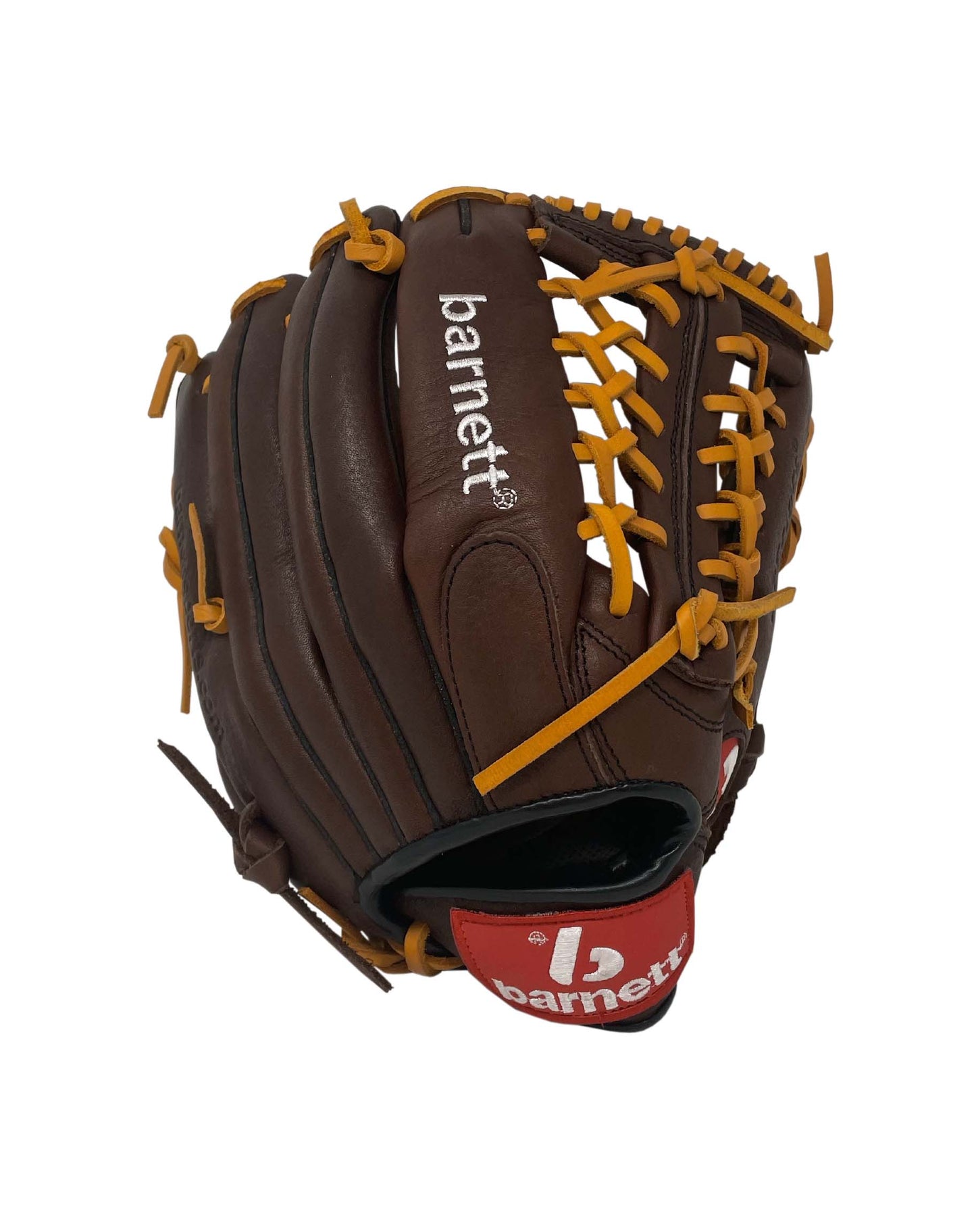 Guante de béisbol de competición GL-125 de cuero de 12,5", color marrón