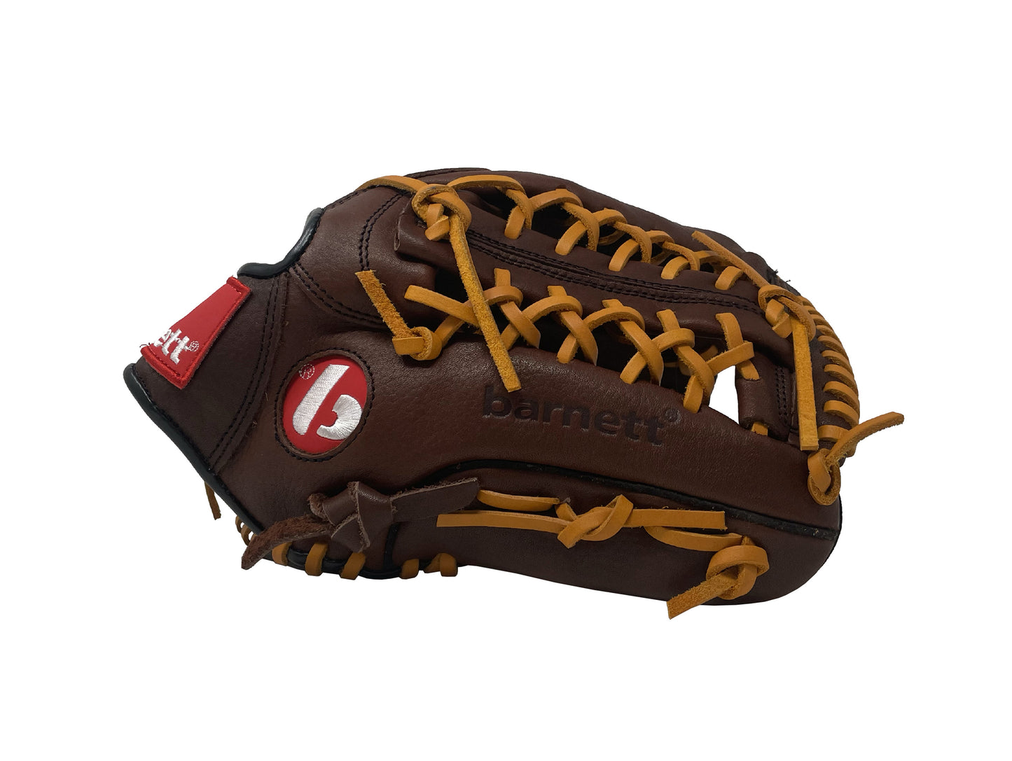 Guante de béisbol de competición GL-125 de cuero de 12,5", color marrón
