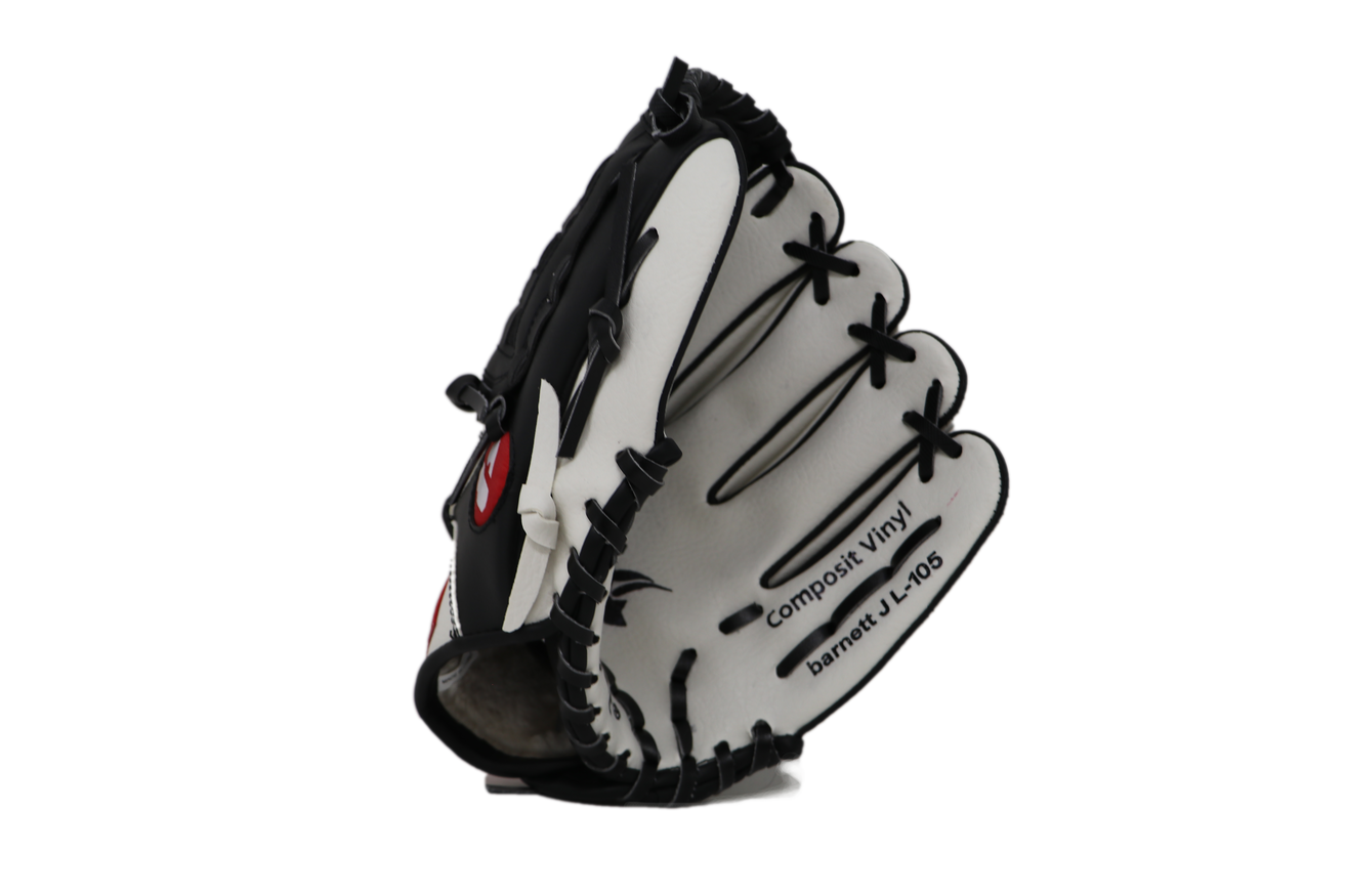 JL-105 – Baseballhandschuh, Außenfeld, Polyurethan, Größe 10,5", weiß