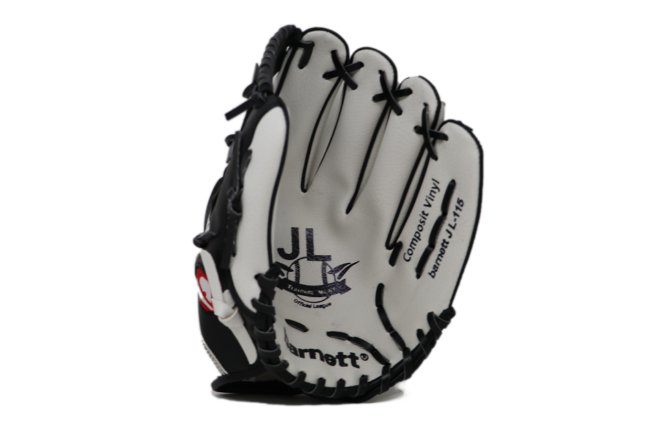 JL-115 - Baseballhandschuh, Außenfeld, Polyurethan, Größe 11,5" WEISS