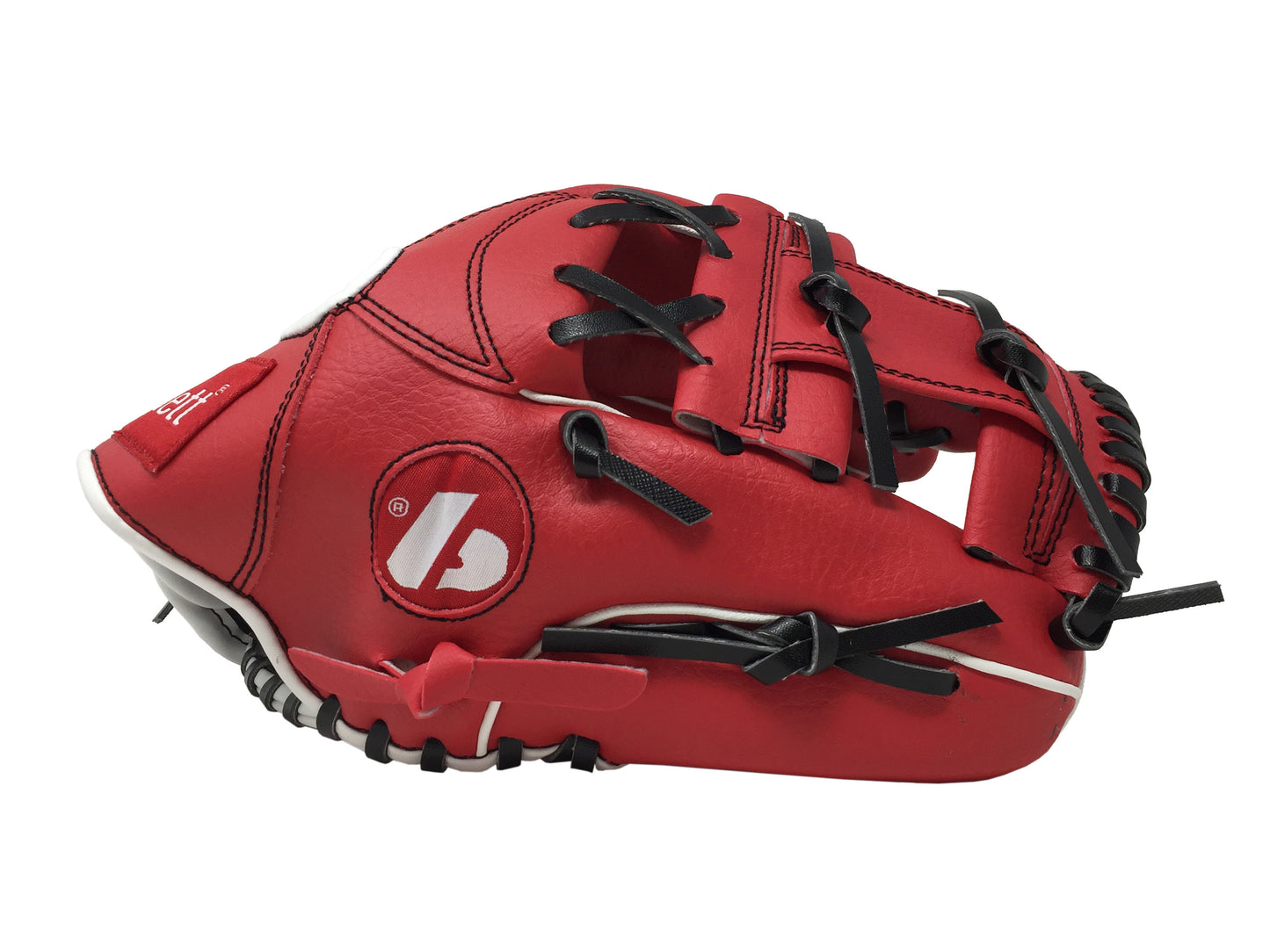 JL-115 – Baseballhandschuh, Außenfeld, Polyurethan, Größe 11,5", ROT