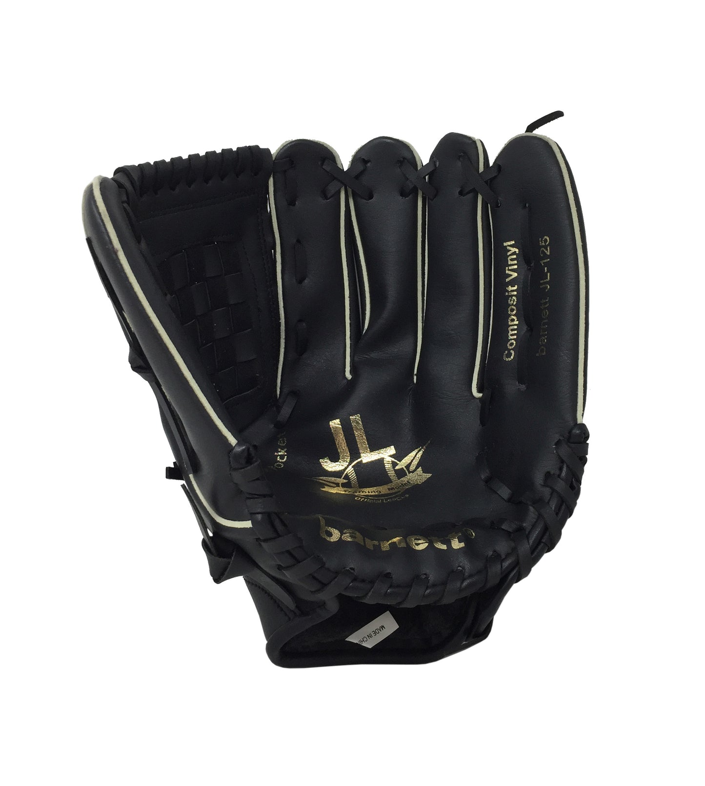 JL-125 OUTFIELD PU Anfänger-Baseballhandschuh 12,5" Schwarz