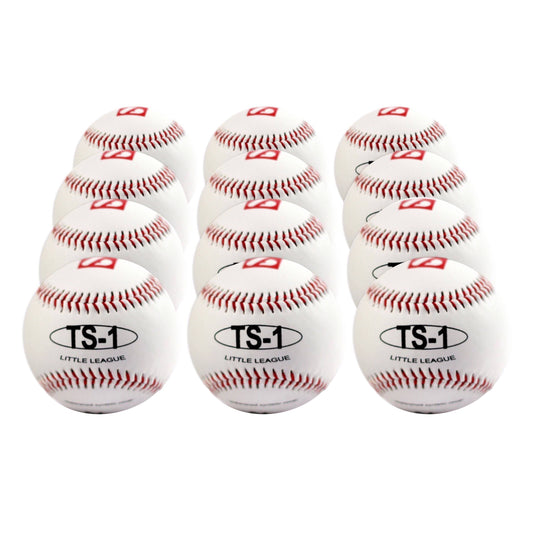 TS-1 balle de baseball match "Élite"', taille 9'', blanc, 1 douzaine