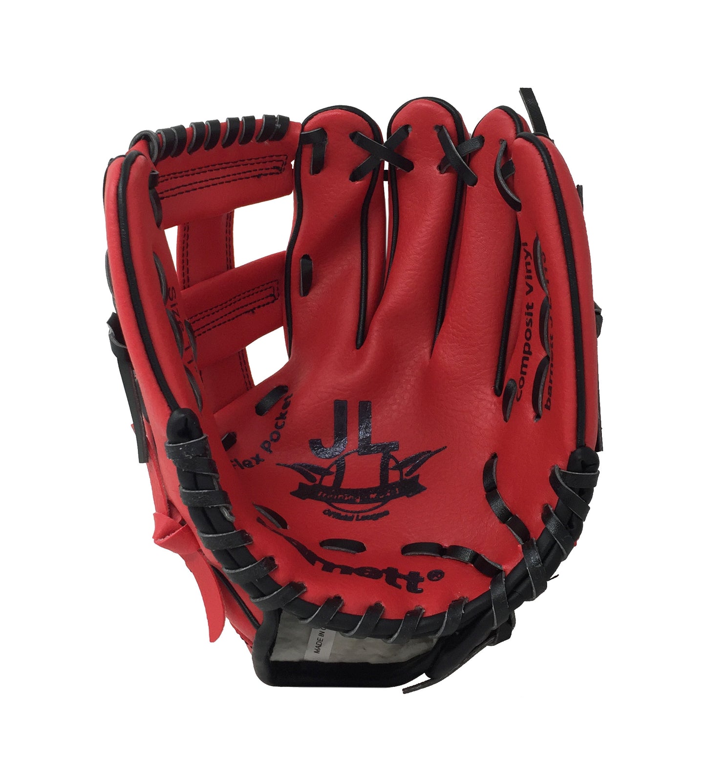 JL-110 – Baseballhandschuh, Außenfeld, Polyurethan, Größe 11 Zoll, Rot