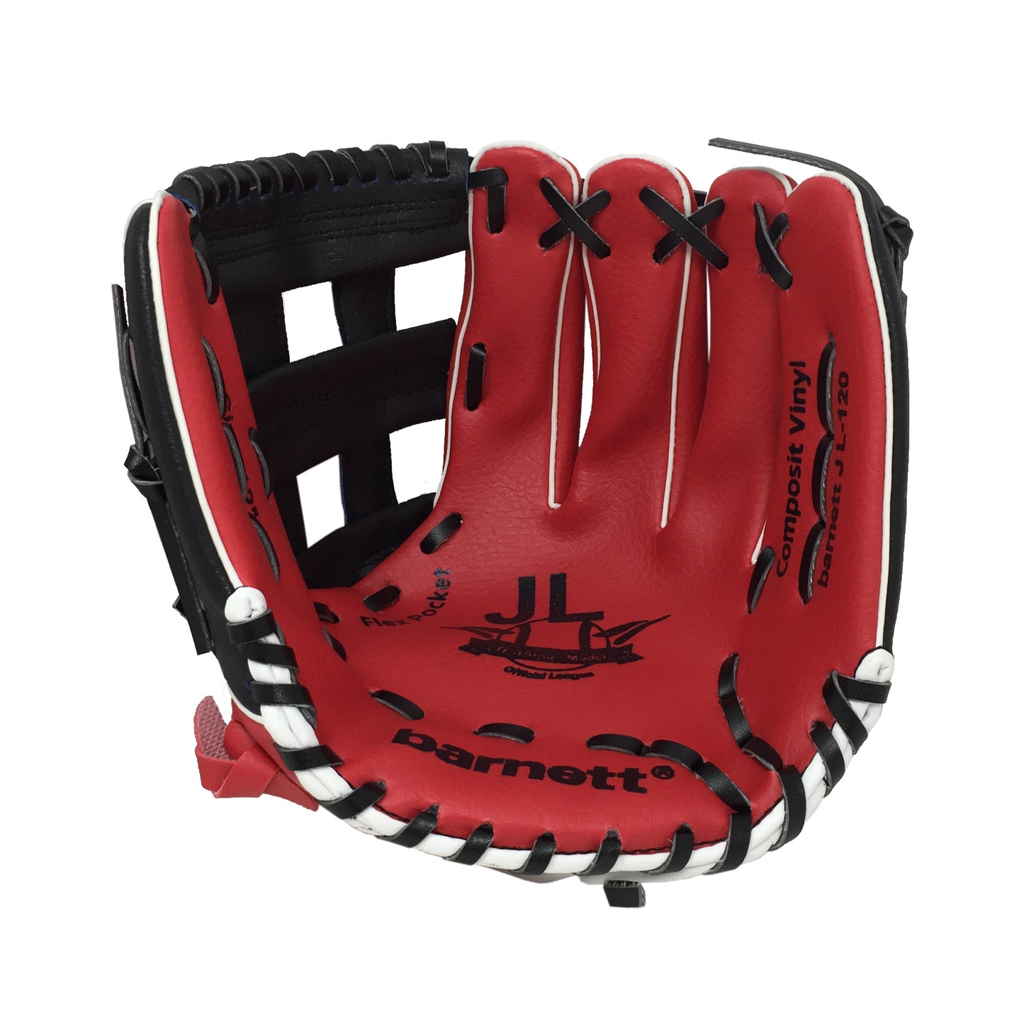 JL-120 – Baseballhandschuh, Außenfeld, Polyurethan, Größe 12 Zoll, Rot
