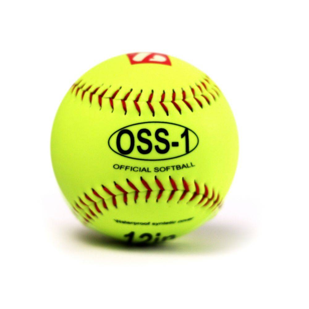 OSS-1 Softball-Übungsball, 12'', Gelb, 1 Dutzend