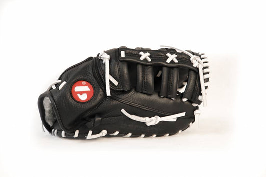 GL-301 gant de baseball cuir de 1er base pour adulte, Noir